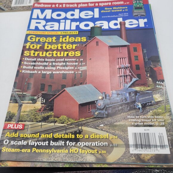 Model Railroader Magazine LOT of 6 ISSUES from 2014 for Model Trains - Picture 10 of 13